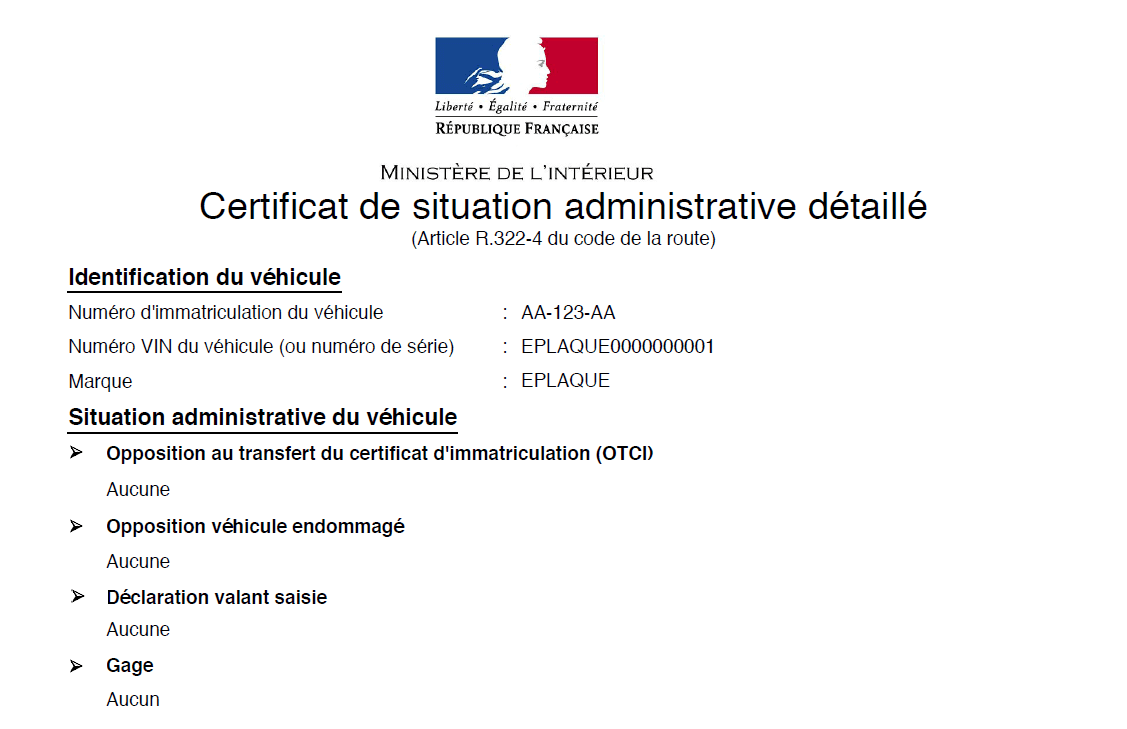 certificat-non-gage certificat-non-gage