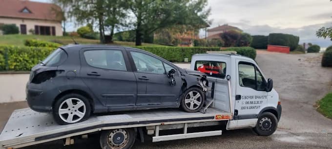 Enlèvement d'épave dans le Nord-Isère (38)